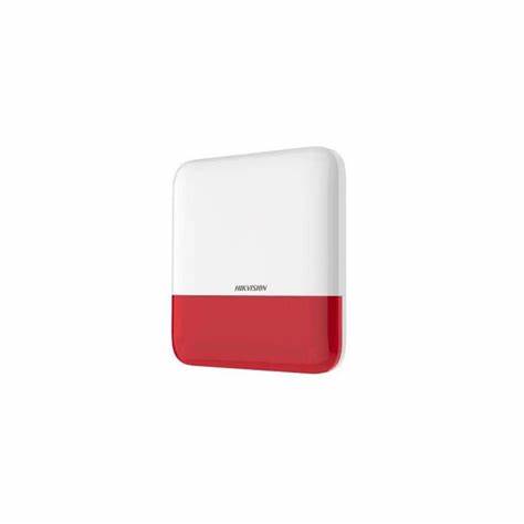 SIRENE EXTERIEURE SANS FIL POUR ALARME AX PRO HIKVISION - DS-PS1-E-WB/REDFIL