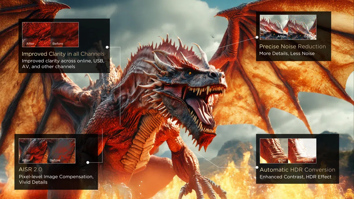 Qualité image 4K HDR TCL 75 C8K
