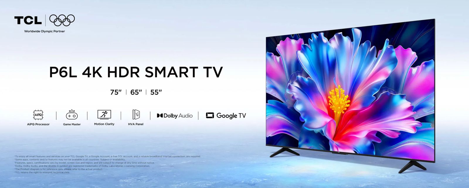 TV TCL P6L Google TV 4K