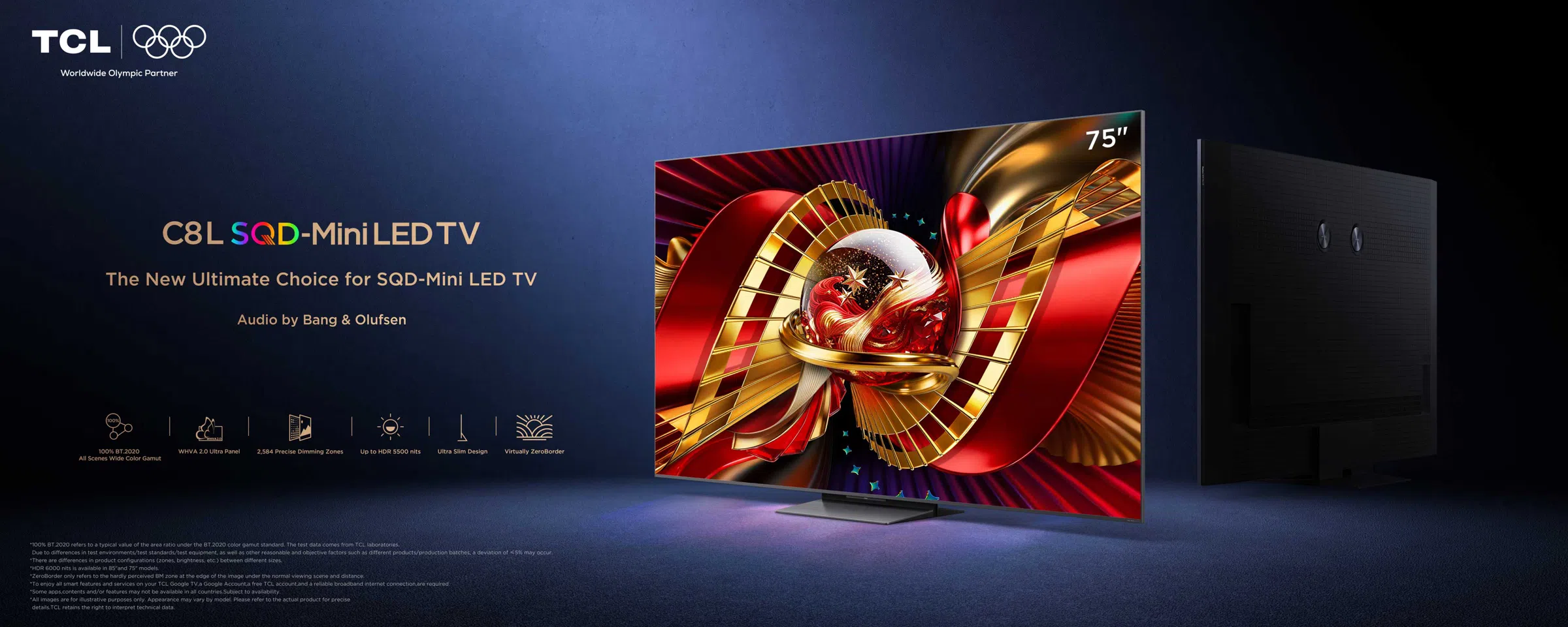 TV TCL 75C8L SQD-MINI LED