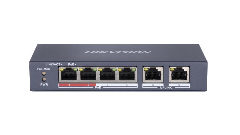SWITCH MEGABIT POE 6PORT DS-3E0106P-E/M