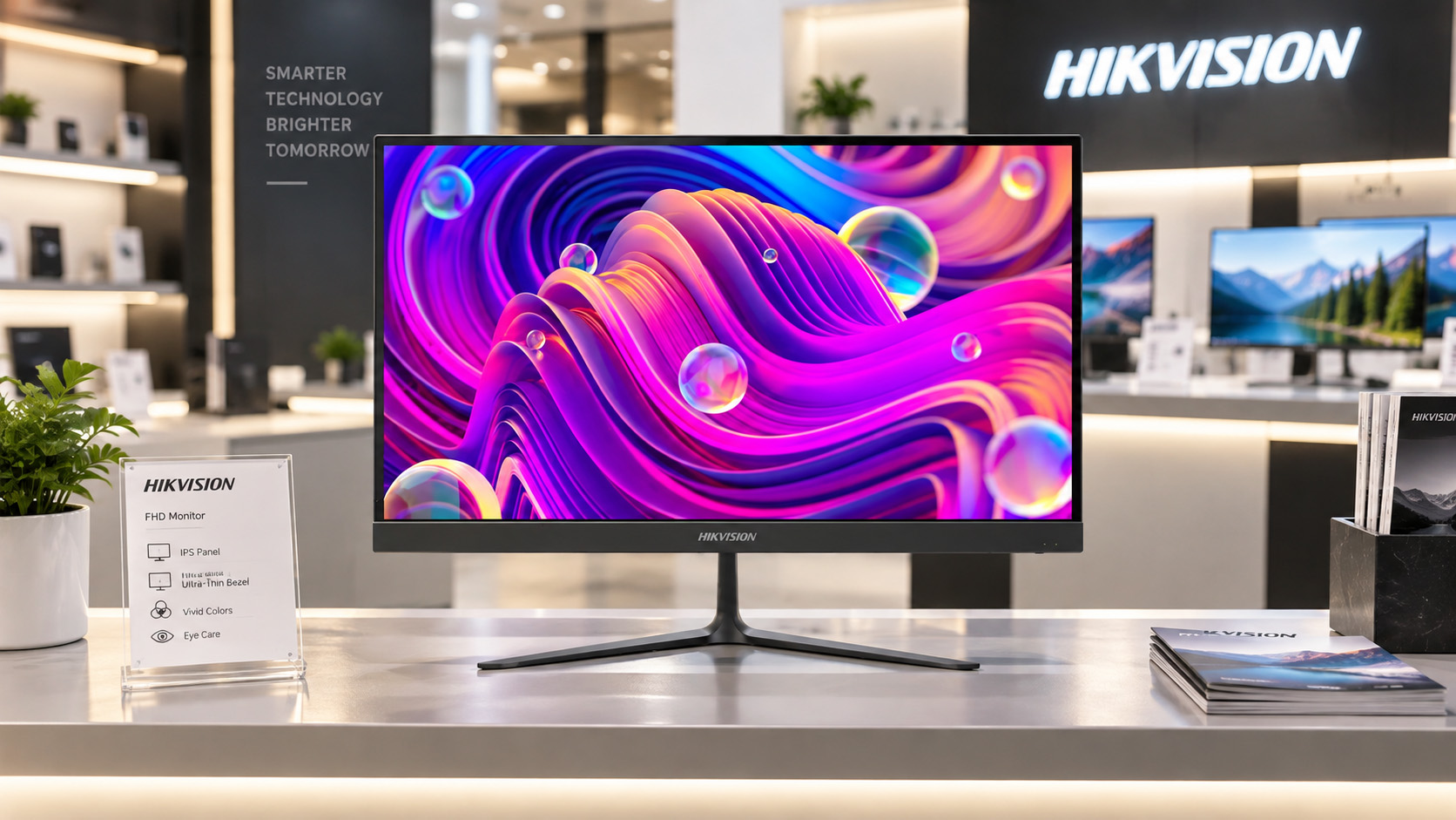 Design écran sans bordures Hikvision DS-D5022F2-2V2